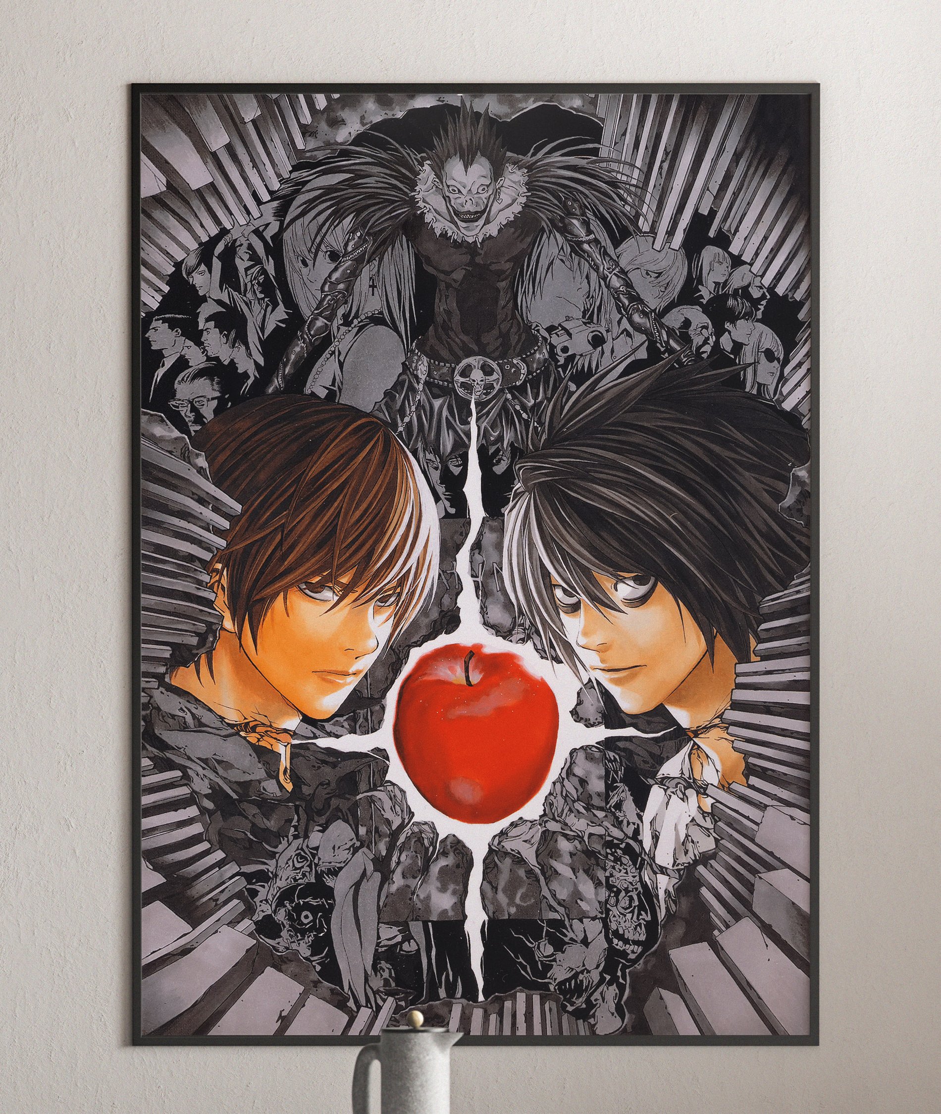 Death Note Ryuk, Light Yagami, L, Anime Poster