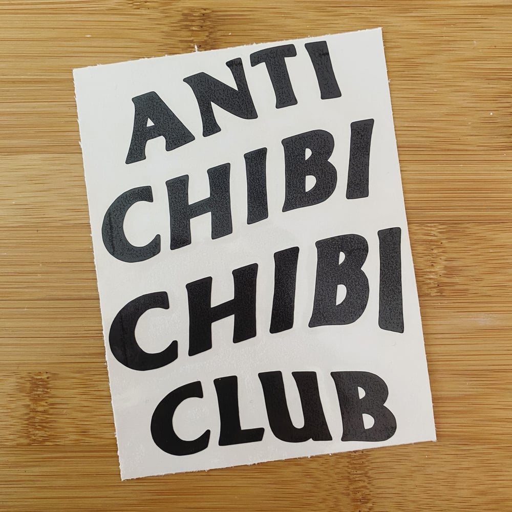 Image of anti chibi chibi club die-cut vinyl