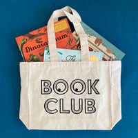 Image 2 of Book Club organic cotton tote bag