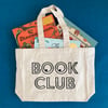 Book Club organic cotton tote bag
