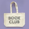 Book Club organic cotton tote bag