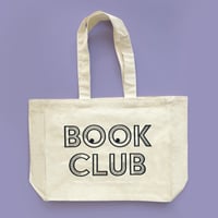 Image 1 of Book Club organic cotton tote bag