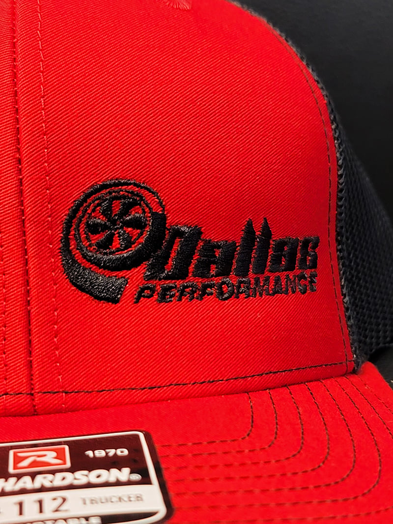 Dallas Performance Trucker Style Hat - Red/Black