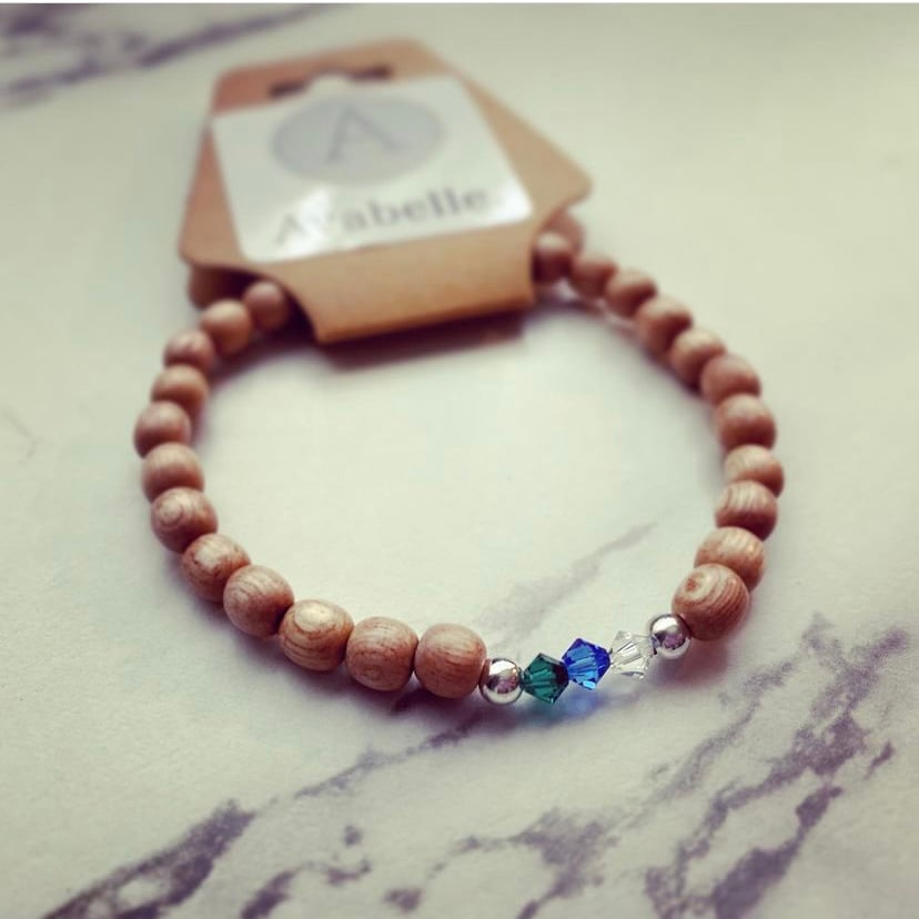 Image of Swarovski Birthstone Beaded Bracelet