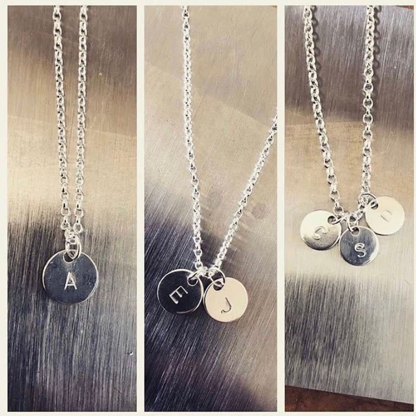 Image of Mini Sterling Silver Initial Necklace