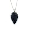 Arrowhead Necklace (Obsidian)
