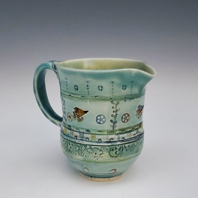 Songbird Porcelain Small Pitcher