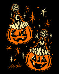 Party Pumpkins Print 