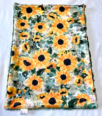 Image 1 of Sunflower Baby Minky Lovie - 13" x 17"