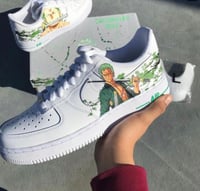 Image 1 of Zoro Anime Custom Airforces