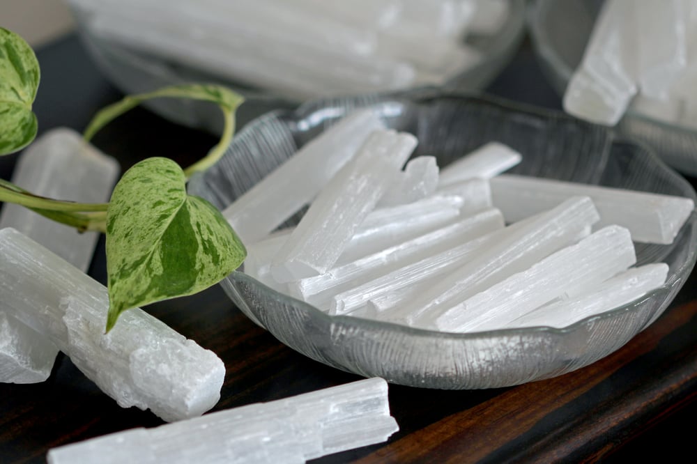 Satin Spar (Selenite) Crystal Sticks