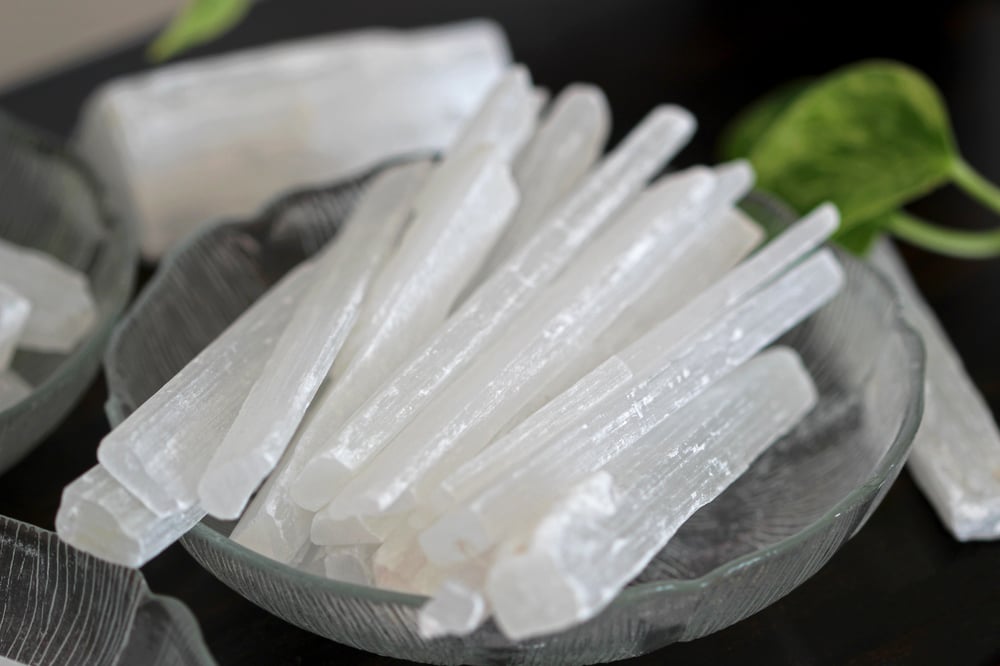 Satin Spar (Selenite) Crystal Sticks