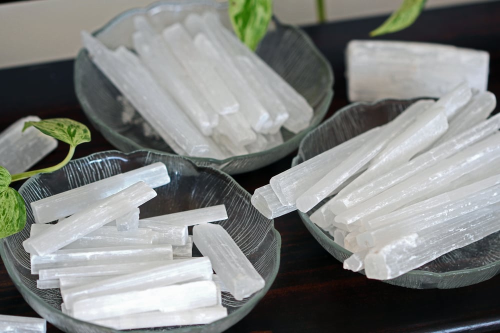 Satin Spar (Selenite) Crystal Sticks