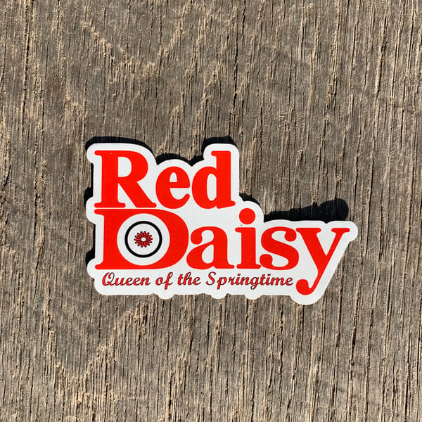 Image of RED DAISY - 3” Vinyl Decal 