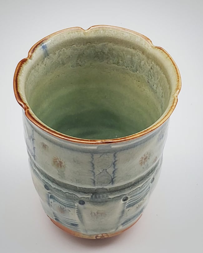 Woodfired Cornflower Porcelain Tumbler