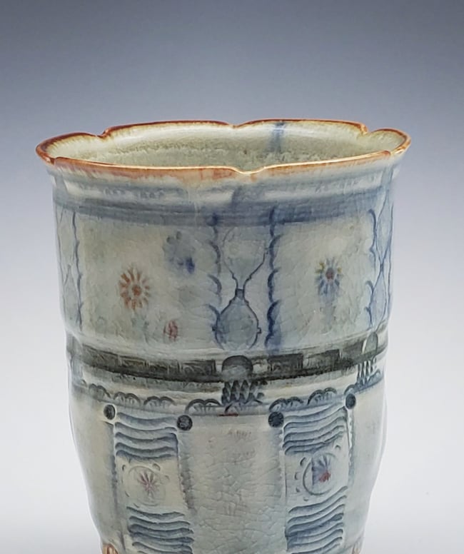 Woodfired Cornflower Porcelain Tumbler