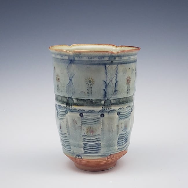 Woodfired Cornflower Porcelain Tumbler