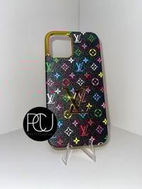 Coloured Luxe Iphone Case (black)