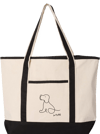 Great Dane Canvas Tote | Floppy Eared Puppy