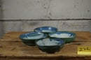 Image 1 of Medium green cat bowls