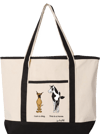 Great Dane Canvas Tote | Great Dane vs. Horse "Dog or Horse"