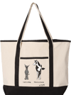 Great Dane Canvas Tote | Great Dane vs. Horse "Dog or Horse"
