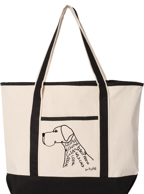 Great Dane Canvas Tote | Floppy Eared Adjectives