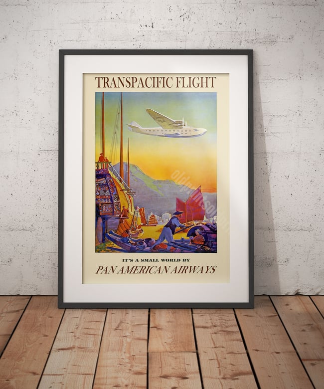 Transpacific Flight - Pan American Airways | Paul George Lawler | 1938 | Art Print | Travel Poster