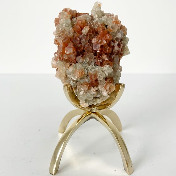 Image of Aragonite no.21 + Brass Claw Stand