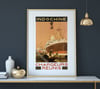 Indochine Chargeurs Réunis | Sandy Hook | Wall Art Print | Vintage Travel Poster