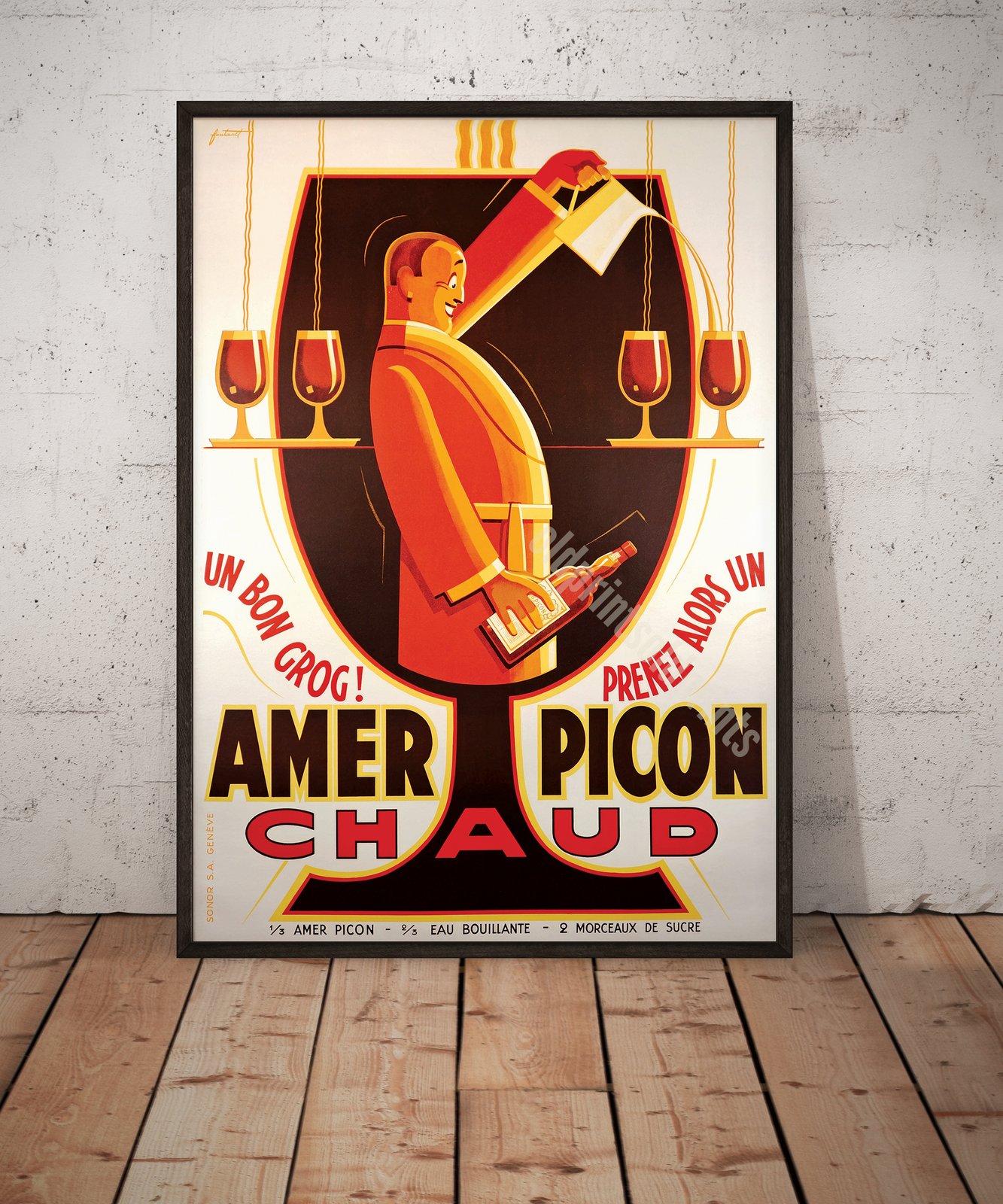 Amer Picon Chaud | Noël Fontanet | 1935 | Vintage Ads | Wall Art