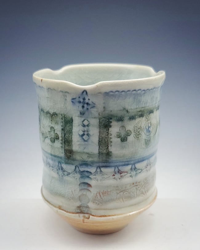 Powder Celeste Tea Tumbler