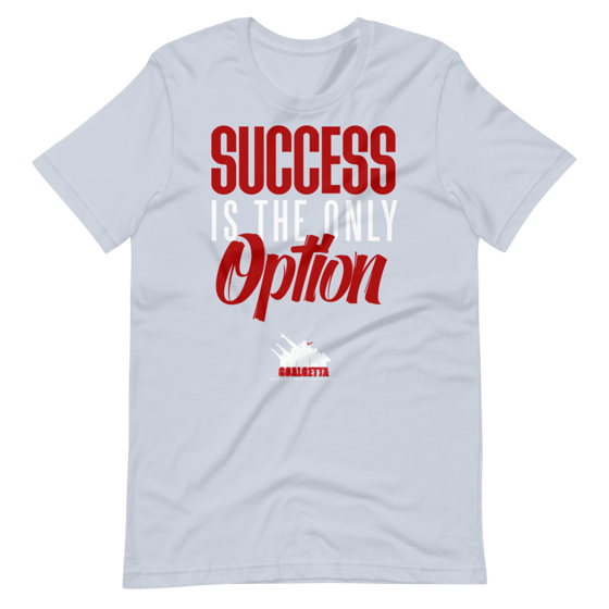 Image of GOALGETTA LIGHT BLUE SUCCESS IS THE ONLY OPTION T- SHIRT