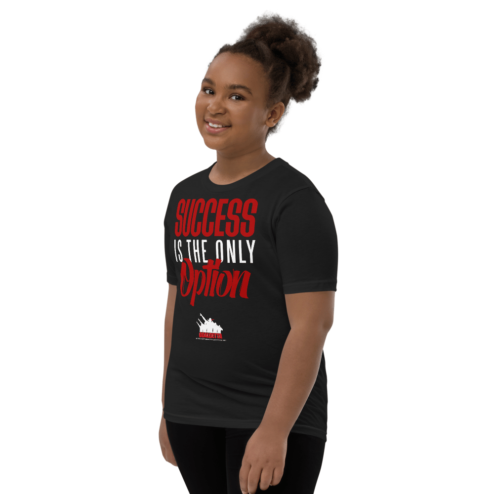 Image of KIDS GOALGETTA  BLACK SUCCESS IS THE ONLY OPTION SHIRT