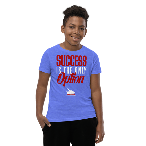 Image of KIDS GOALGETTA  BLUE SUCCESS IS THE ONLY OPTION SHIRT