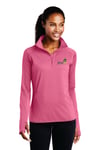Embroidered Ladies Quarter Zip Pullover - 5 Color Options