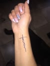 T.O.T Faith tattoo 