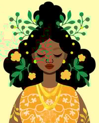 Opulence in Orange Art Print