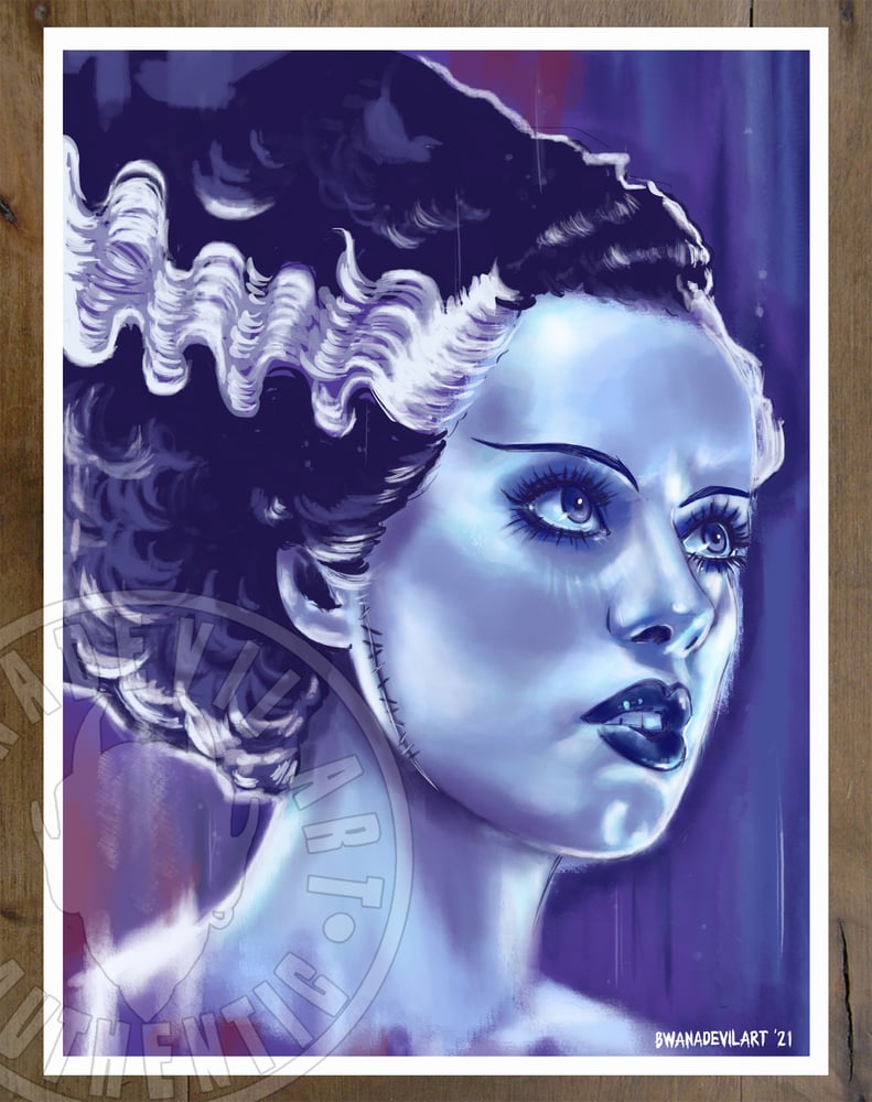 Image of The Bride of Frankenstein Art Print (9x12 in.)