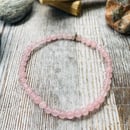 Image 2 of “Healing my Heart” Rose Quartz 4mm Bracelet