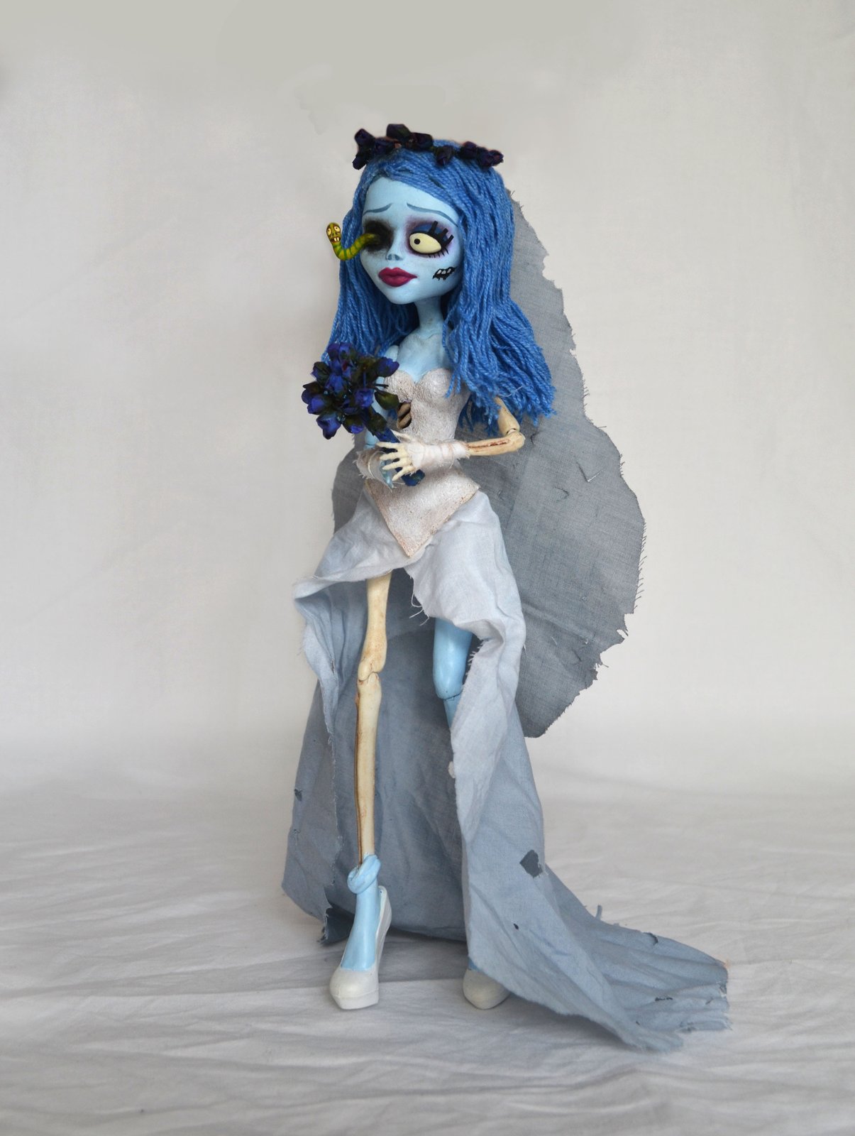 Emily Handmade Art Doll inspired by Corpse Bride One Of A Kind