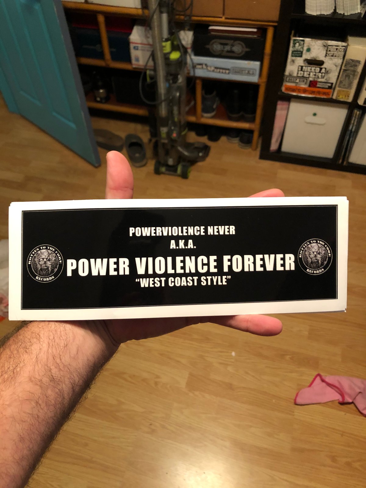 Image of RTTCR "Power Violence Forever" Bumper Sticker