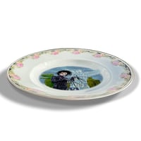 Image 2 of Edward Scissorhands - Vintage Bohemian porcelain Plate - #0758