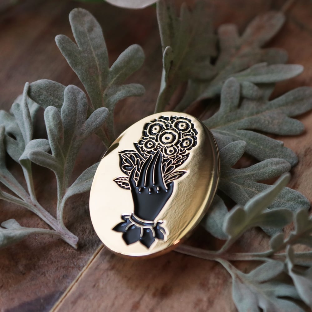 Image of Floral Bouquet Enamel Pin