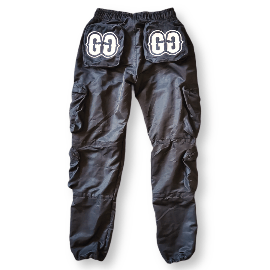 Image of Gang Gang Double G Max Cargo Pants Black