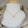 White Gardenia Necklace - Mother of Pearl