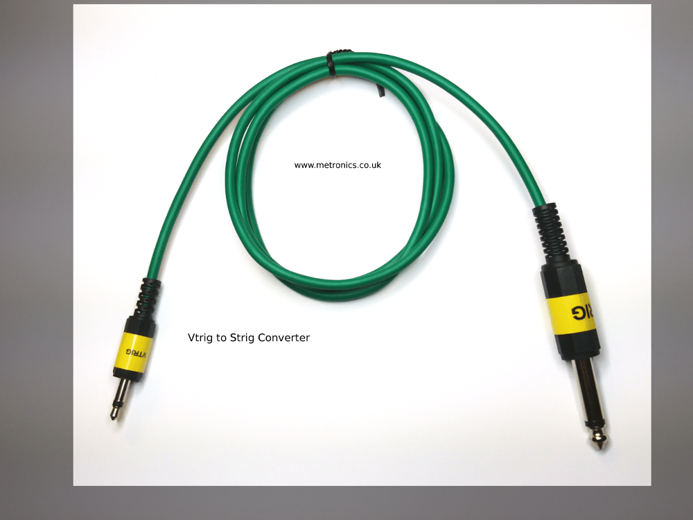 V-Trig (3.5mm Jack) to S-Trig (6.35mm Jack) Converter Cable TAP TEMPO DELAY