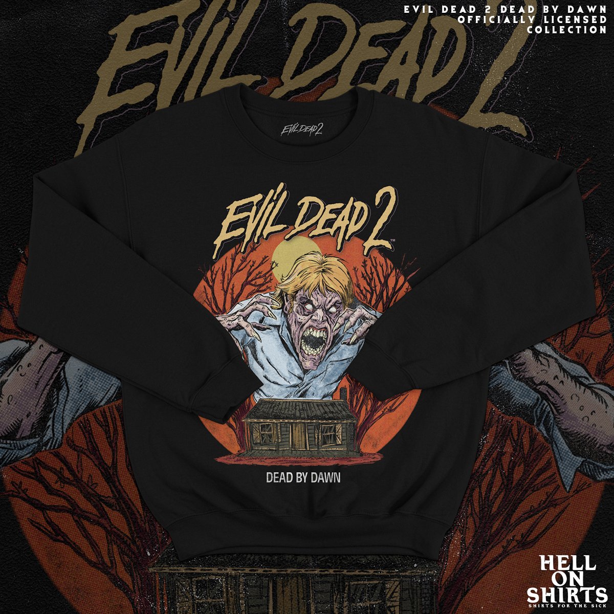 Evil Dead 2 Evil Ed Crewneck Pre Order Hell On Shirts Evil Dead 2 Evil Ed Crewneck Pre Order Hell On Shirts