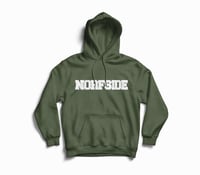 Military Green Chenille Patch Hoodie