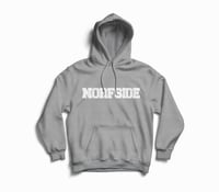 Grey "NORFSIDE"  Chenille Patch Hoodie
